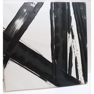 Franz Kline Reproduction Style‎ Black White Painting Oil Strokes in Noir